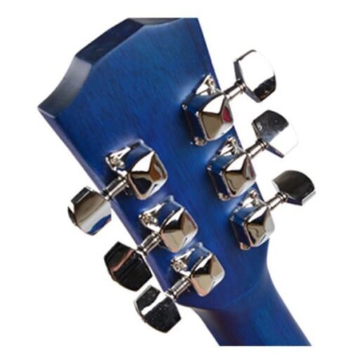 Midnight Blue 6Pcs Guitar String Tuning Pegs Semi-closed Tuner Heads for Acoustic Guitar
