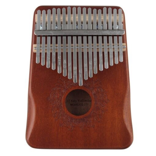 Saddle Brown 17 Key Thumb Piano Kalimba, Finger Piano Gifts for Kids and Adults Beginners