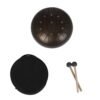 Dark Slate Gray 10'' Steel Tongue Drum 11 Notes Handpan Drum Tankdrum Instrument + Bag & Mallets
