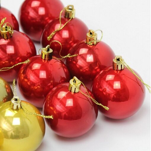 Firebrick 16PC 6/4CM Christmas Trees Xmas Hanging Balls Bauble Party Decorations Ornaments