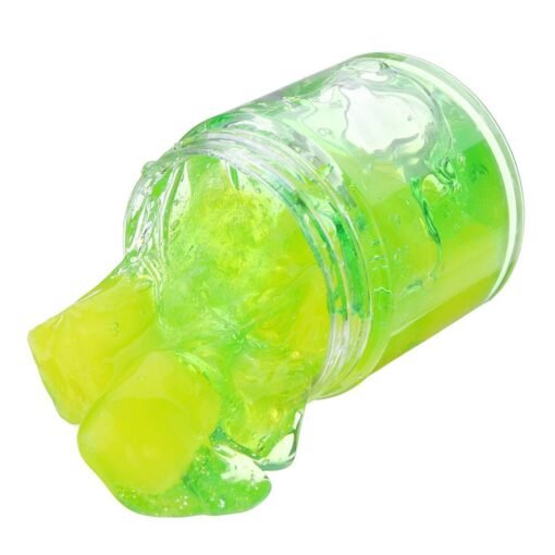 Yellow Green 100ML Slime Crystal Decompression Mud DIY Gift Toy Stress Reliever