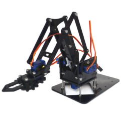 Dark Slate Gray 4DOF Assembling Acrylic Mechine Robot Arm with SG90 Plastic Gear Servo For Robot DIY
