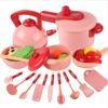 Snow 16Pcs Simulation Kitchen Cooking Play Role playing Set Toys Practical Skills for Children Gift