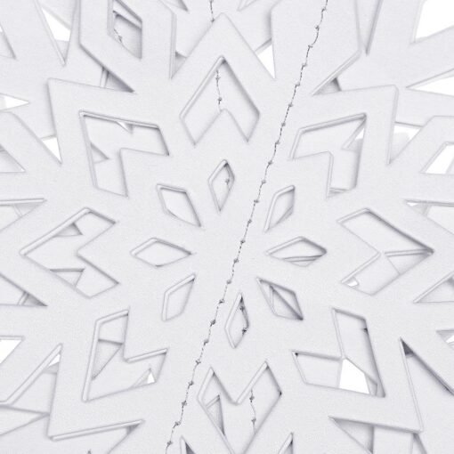 Lavender 6PCS 3D Snowflake Paper Hanging Ornament Kit Christmas Decoration Toys Home Party