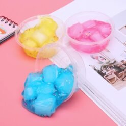 Medium Turquoise 60ml Mixed Cloud Slime Crystal Snowflake Coconut Mud DIY Material Decompression Toy
