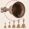 Dark Slate Gray 5 Sizes Gold Copper Handheld Bells Zen Spiritual Meditation Singing Brass Craft