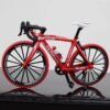 Brown 1:10 Diecast Bicycle Model Toys Bend Racing Cycle Cross Mountain Bike Gift Decor Collection