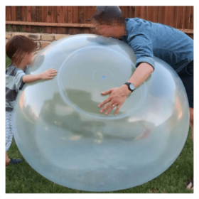 Dark Gray 120CM Multi-color Bubble Ball Inflatable Filling Water Giant Ball Toys for Kids Play Gift