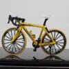 Goldenrod 1:10 Diecast Bicycle Model Toys Bend Racing Cycle Cross Mountain Bike Gift Decor Collection