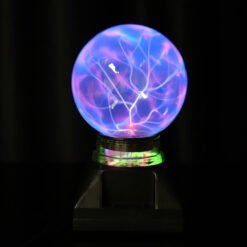 Medium Slate Blue 5 Inch Music Plasma Ball Sphere Light Crystal Light Magic Desk Lamp Novelty Bule Light Home Decor