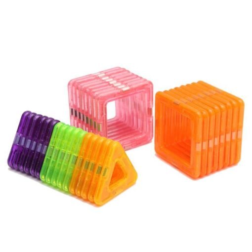 Light Coral 32PCS Magnetic Blocks Magnet Tiles Kit Building Play Toy Boys Girls Kids Gift