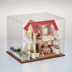 CuteRoom DIY Transparent Display Box Dust-proof Cover Dollhouse Princess Room - Toys Ace