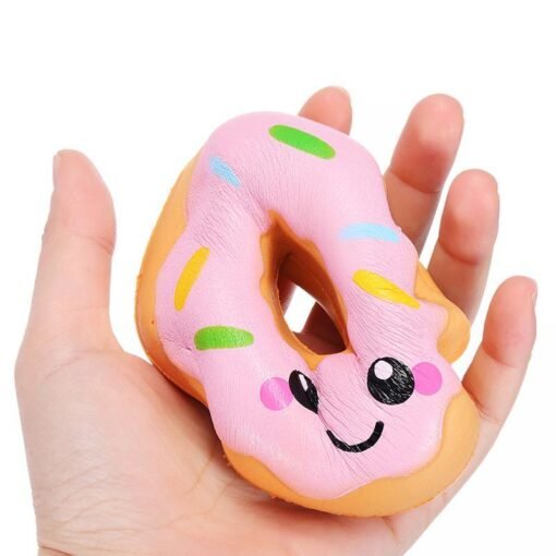 Sanqi Elan 10cm Squishy kawaii Smiling Face Donuts Charm Bread Kids Toys With Package - Toys Ace