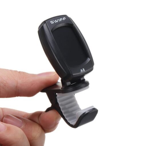 SWIFF A8-CS Electric Clip-on Music Guitar Tuner for Ukulele Tuner for Bass
