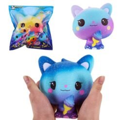 Vlampo Squishy Jumbo Kitten Holding Ice Cream 15CM Licensed Slow Rising With Packaging Collection Gift Toy - Toys Ace