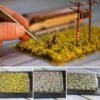 Dark Goldenrod Mini Scenery Flower Artificial Clusters Ciniature Model Scale Train Landscape Decorations