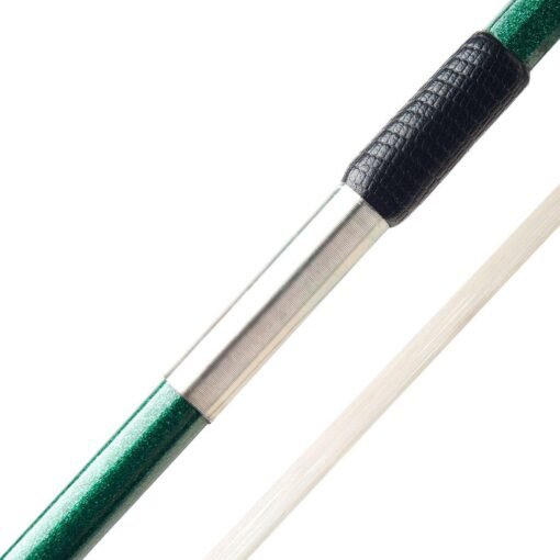 White Smoke NAOMI 4/4 Carbon Fiber Violin/Fiddle Bow Carbon Fiber Stick Silver Wire Winding And Sheepskin Grip Ebony Durable Use