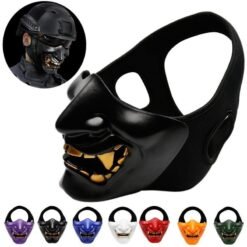 Black Halloween Party Home Decoration Tactics Cosplay Half Face Mask Toys For Kids Children Gift