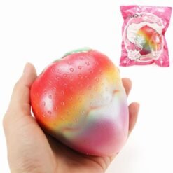 Squishy Rainbow Strawberry Jumbo 10cm Slow Rising With Packaging Scented Collection Gift Soft Toy - Toys Ace