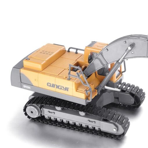 QY2301 2.4G 1/28 8CH RC Excavator Car Vehicle Models With Sound