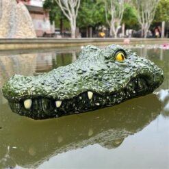 Dark Olive Green MX 0030 2.4G 4CH Electric RC Boat Simulation Crocodile Animal Vehicles RTR Model Toy