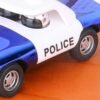 Chocolate Alloy Police Pull Back Diecast Car Model Toy for Gift Collection Home Decoration