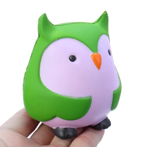 9cm Soft Squishy Blue Owl Scented Slow Rising Toy With Packaging Stress Relief - Toys Ace