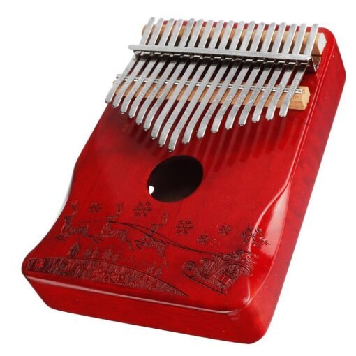 Firebrick ZANI 17 Tone Mahogany Christmas Kalimba Thumbs Piano Musical Instrument
