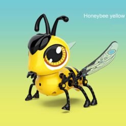 DIY Assembly Touch Sensitive Walking USB Charging Bee with Touch Sensing Lights and Sounds Toddler Toys for Kids Gift - Toys Ace