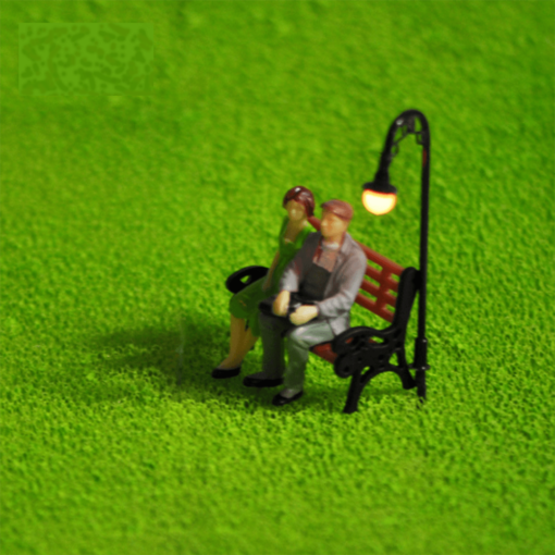 Dark Green HO OO Scale 5Pcs Mini Street Light Lamp Resin Craft Antique Imitation Fairy Garden Home Miniature DIY Micro Landscape