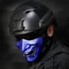 Midnight Blue Halloween Party Home Decoration Tactics Cosplay Half Face Mask Toys For Kids Children Gift
