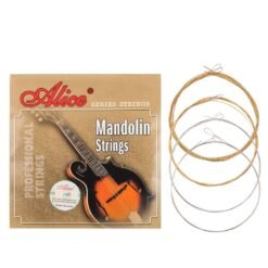 Dark Khaki Alices AM05 Mandolin Strings Set 0.011-0.040 Coated Copper Alloy Wound Plated Steel 4 Strings