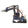 Dark Slate Gray DIY 4DOF Robot Arm 4 Axis Acrylic Rotating Mechanical Robot Arm With  UNO R3 4PCS SG90 Servo
