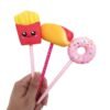 Sandy Brown French Fries Squishy Slow Rebound Writing Simulation Pen Case With Pen  Gift Decor Collection With Packaging