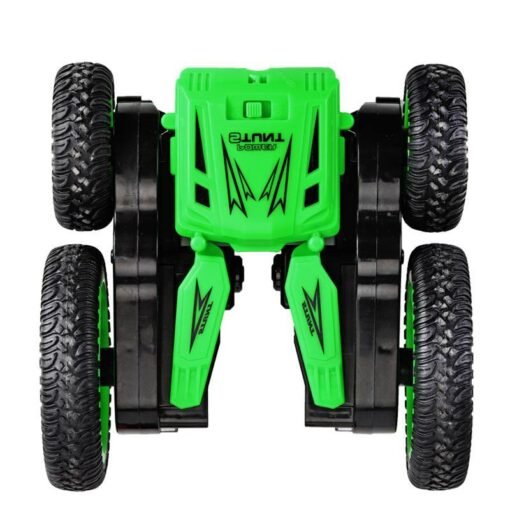Lime Green JJRC Q71 2.4G RC Car Stunt Drift Deformation Rock Crawler Roll Car 360 Degree Flip Kids Robot RC Cars Toys