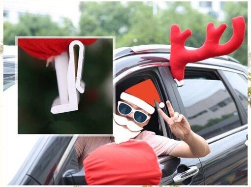 Black Christmas Car Decoration 3PCS  Reindeer Deer Antlers Toys Ornament For Kids Children Gift