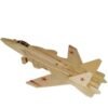 Wooden Su-47 fighter model (Khaki) - Toys Ace