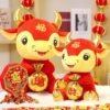 Cute Cow Doll Plush Toy Festive New Year Zodiac Mascot - Toys Ace