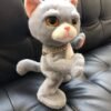 Children's Electric Bamboo Cat Toy, 33cm Plush Cat Doll (33CM) - Toys Ace