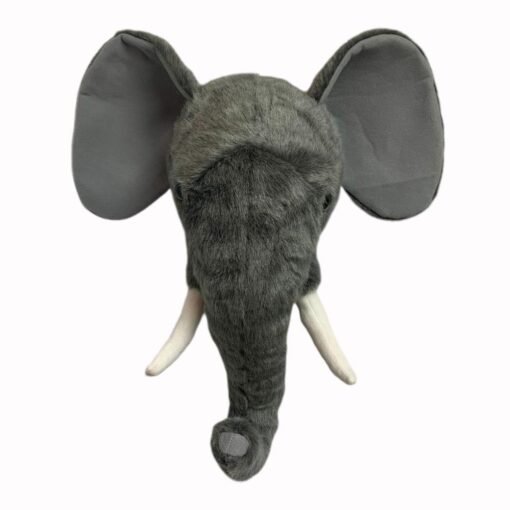 Soft Decoration Plush Animal Elephant Wall Decoration (Grey 38x18x18cm) - Toys Ace
