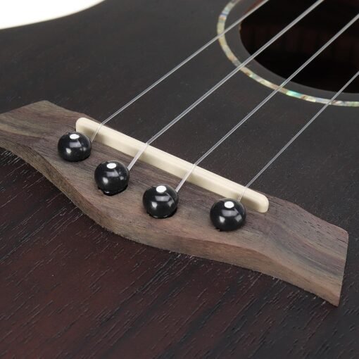 Dim Gray Andrew 23/26 Inch Rosewood High Molecular Carbon String Log Color Ukulele for Guitar Player