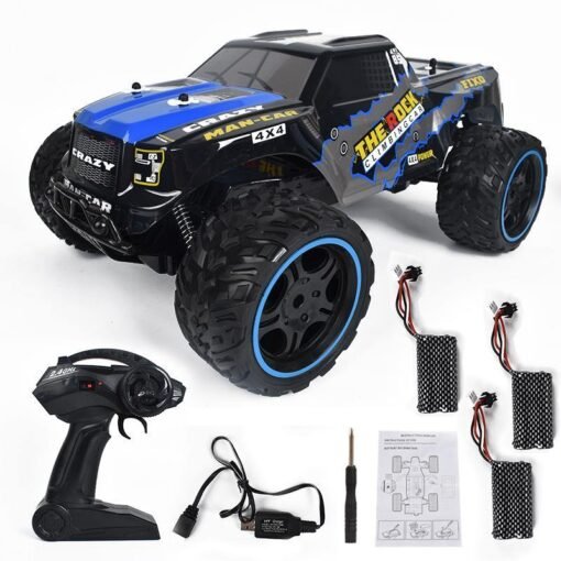 Black JY40 1/12 2.4G 2WD RC Car High Speed 20 Km/h Vehicle Model RTR Several Battery