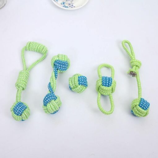 Dark Sea Green Dog Rope Toys - 7 Variants