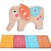 God Horse Elephant Camel Colorful Balance Beam Wood Toy - Toys Ace