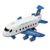 Dark Slate Blue Multi-color Simulation Large Size Music Story Track Inertia Aircraft Passenger Plane Airliner Diecast Model Toy for Kids Gift