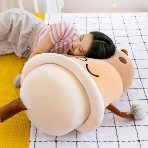 Simulation Milk Tea Cup Cute Expression Pillow Plush Toys - Toys Ace