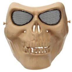Rosy Brown Halloween Costumes Skull Masks Retro Imitation Metal Terror Masks Half Face