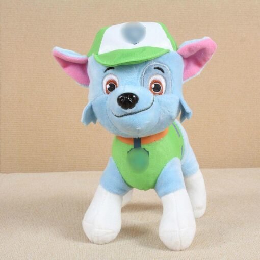 New green yellow pink dog doll - Toys Ace
