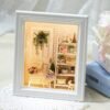 DIY cottage creative photo frame wall mounted (Wood color) - Toys Ace