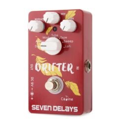 Maroon Caline CP-37 SEVEN DELAYS Multi Delay Guitar Effects Pedal with Digital Circuit True Bypass Pedal